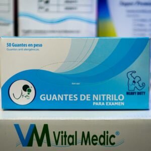 Guante de nitrilo azul industrial calibre 12