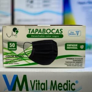 Tapabocas Termosellado Negro